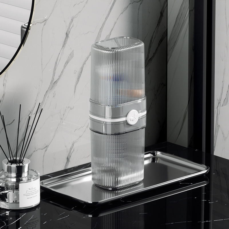 Caja de almacenamiento de cepillo de dientes de viaje taza de enjuague de dientes taza de cepillo de dientes caja de cepillo de dientes de viaje portátil taza de enjuague de dientes conjunto de almacenamiento de cepillo de dientes