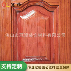 烤漆红橡木衣柜门板 实木整体橱柜木门板 浮雕健康橱柜门板批发