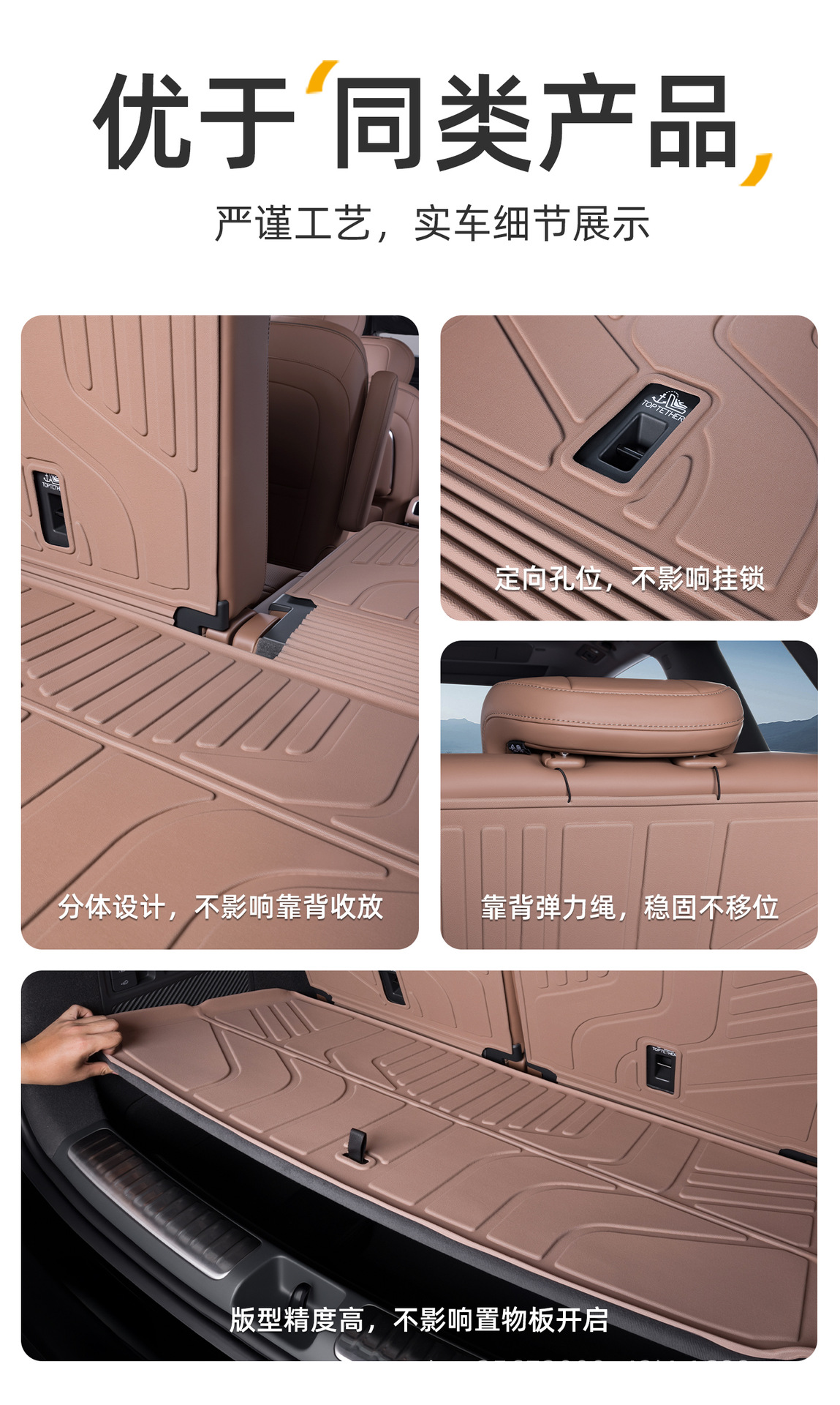 Suitable for the 2026 model of the Huajing S, a special TPE car trunk mat for Wuling Baojun