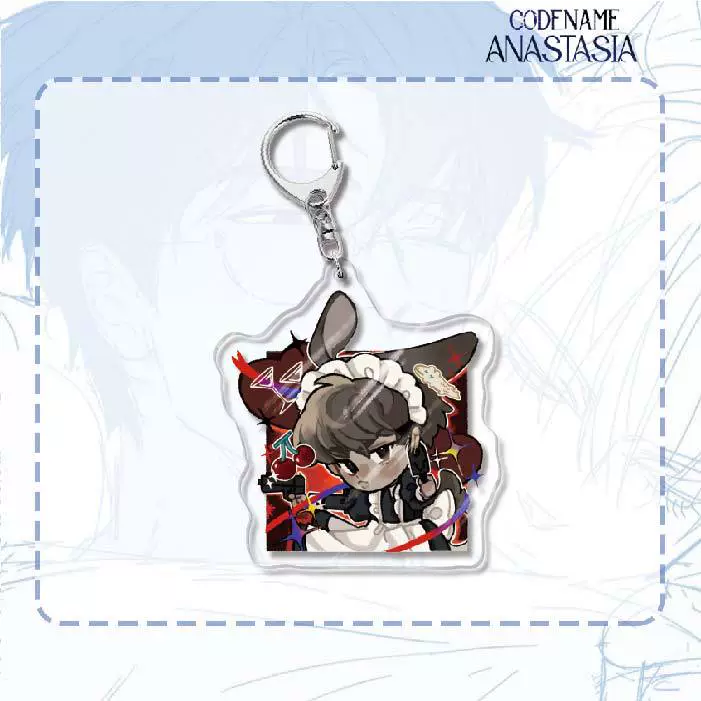 Acrylic Keychain (Codename Anastasia) Double-Sided 6 cm, Cute Character Pendant