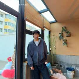 正确版原标现货BL家25SS连帽字母刺绣手绘长袖卫衣外套男女同款棉
