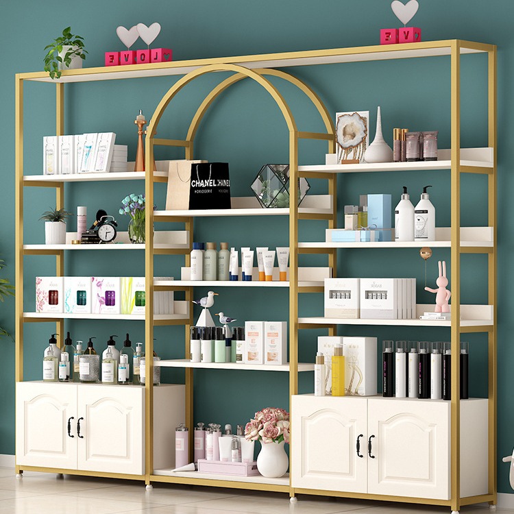 货架展示柜美容院产品化妆品产品架展柜陈列柜货柜展示架子美甲柜