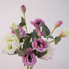 Ins simulation flower Gentiana flower soft furnishing arrangement silk flower living room dining table home decoration ornament photography prop wholesale