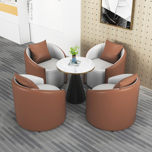 Business lounge reception office sofa beauty salon guest meeting table and chair combination simple modern lobby chair