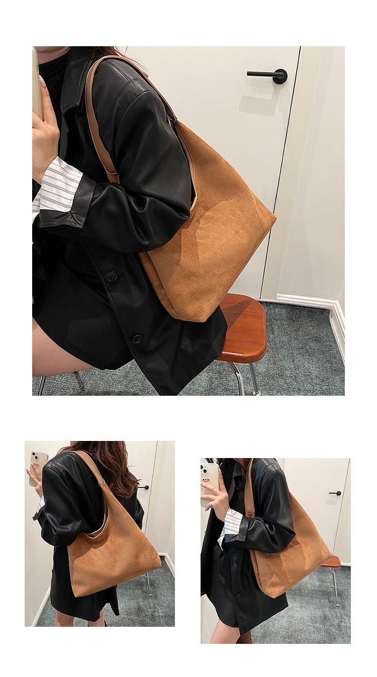 Borsa a tracolla donna retro in velluto effetto camoscio_voghion.com