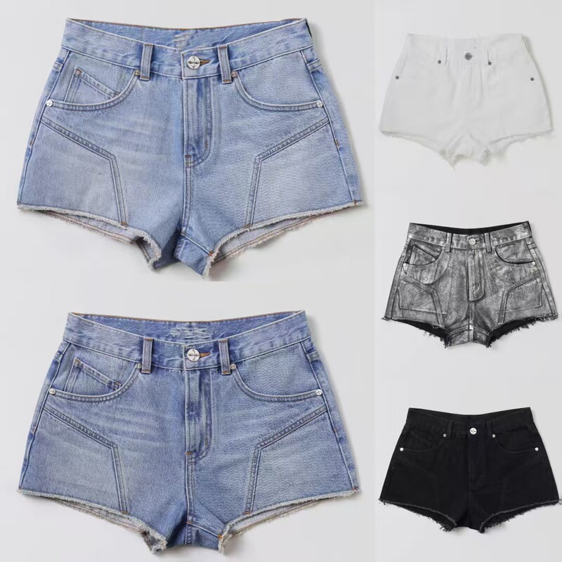 S K Wilderness Phantom Low-Waist Denim Shorts Summer Trendy Hot Girl Pants