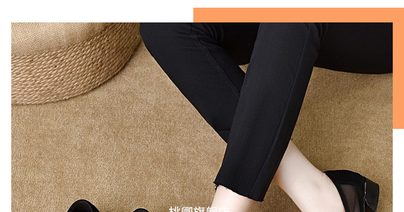 Giày sandal nữ mũi nhọn gót thấp 5 cm, da lưới thoáng khí, bít mũi hở gót — Chiều cao gót 5 cm chi tiết 30