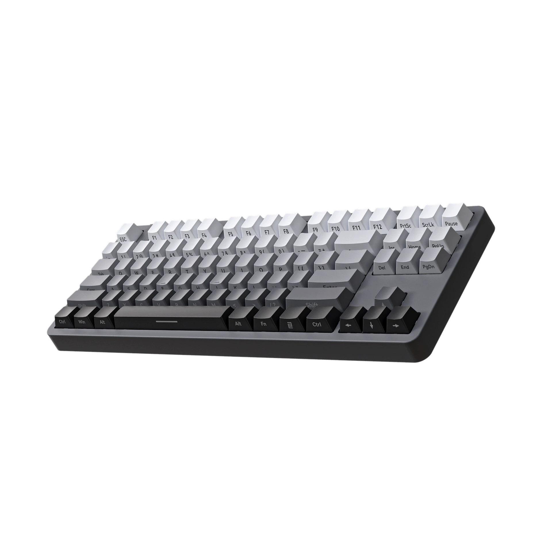 G87 side-engraved three-mode wireless mechanical keyboard 2.4Gasket structure computer game wired RGBRGB silver axis