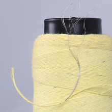 芳纶包钢丝缝纫线纤维包裹钢丝线200D包2根400D4根1000D6根凯芙拉
