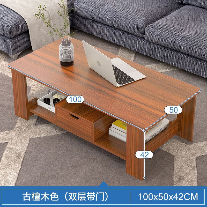 Mesa de té para el hogar, sala de estar, mesa de té simple, creativa moderna, tabla de piso, dormitorio de borde redondo, mesa de segundo piso