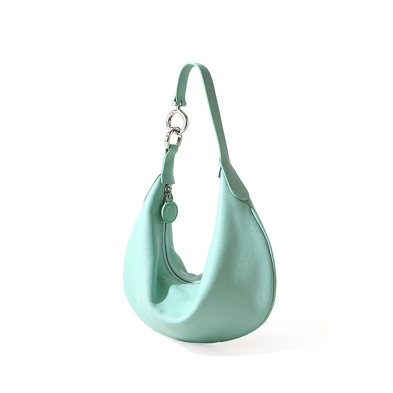 Genuine Leather Women's Bag Autumn 2026 New Arrival Luxury Underarm Bag High-End Handheld Dumpling Bag Cowhide Shoulder Bag - Thumbnail 7