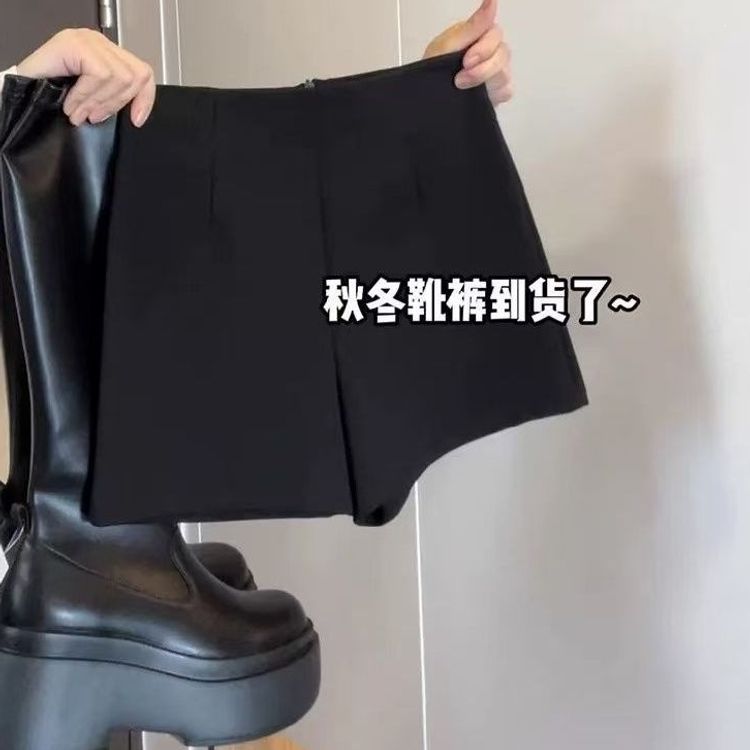 黑色下衣失踪打底短裤2026秋冬季新款外穿弹力修身高腰辣妹热裤潮