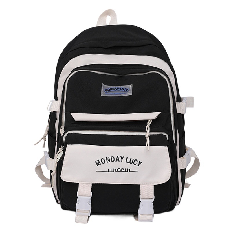 Cross-Border Schoolbags 2025 New Backpacks for High School Students, Fashionable Junior High School Students’ Schoolbags, Trendy and Versatile Backpacks