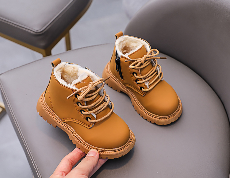 Bottines martin fourrées pour enfant chaussures hiver garçon_voghion.com