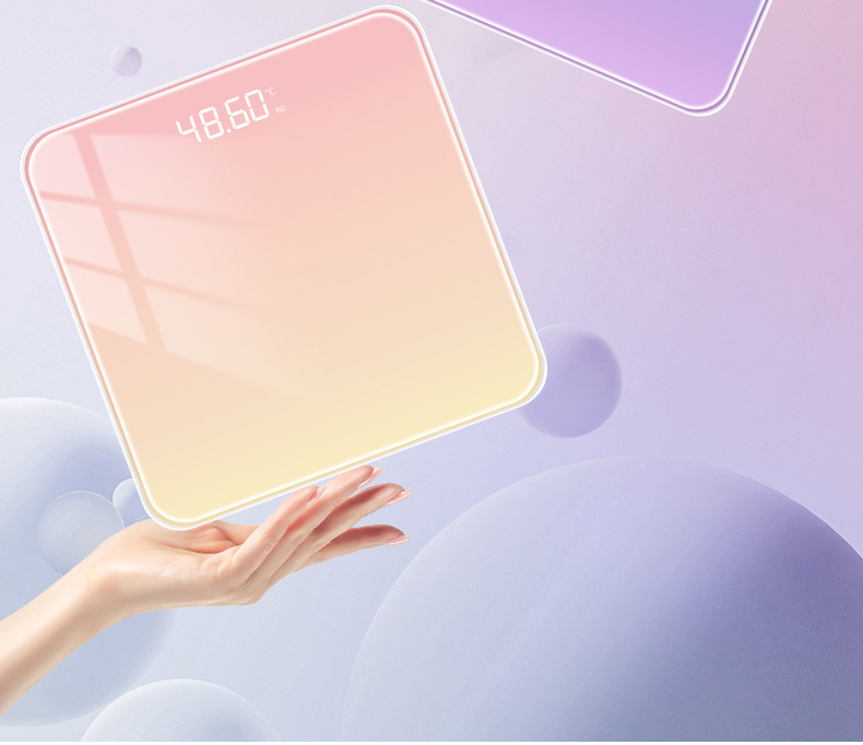 Weishang LOGO weight scale household digital scale human body fat scale small girls dormitory weighing scale electric high precision