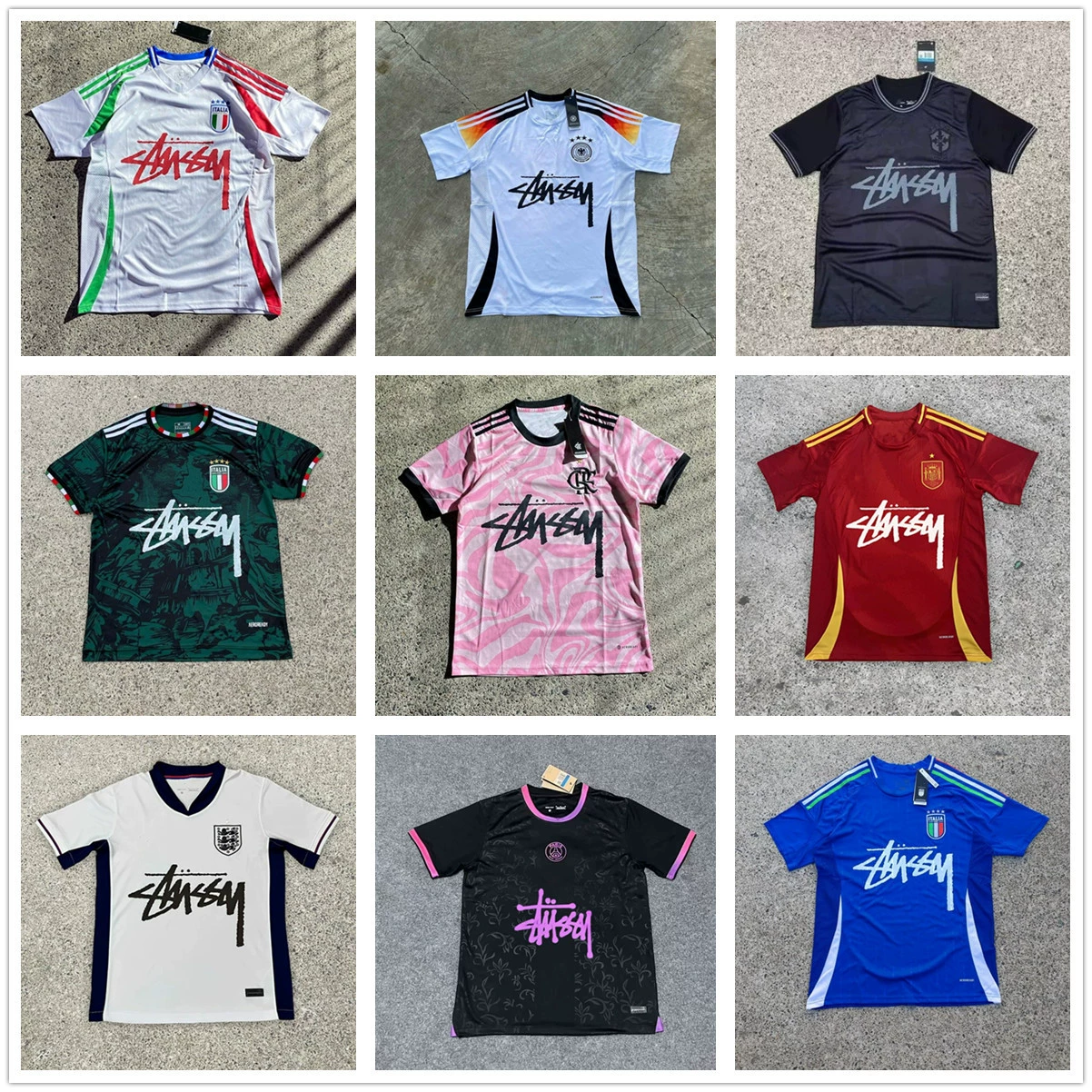 Бразильское фламенко Италия Англия Португалия Германия Неаполь специальное издание рекламный тайский трикотаж