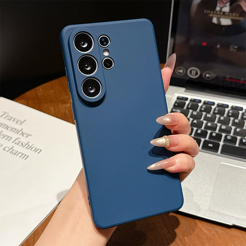 Силиконовый чехол для телефона (совместим с Samsung S25/S24) — жидкий узор Кубика Рубика, тонкий софт силикон