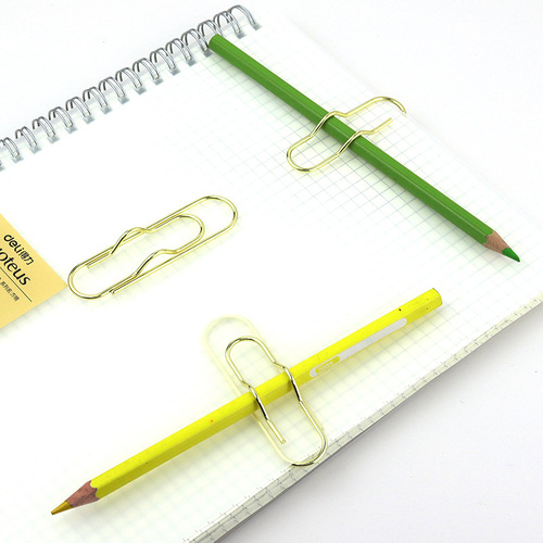 New creative metal pen holder notebook accessory, convenient to carry, paper clip pen stand, pen clip, wholesale