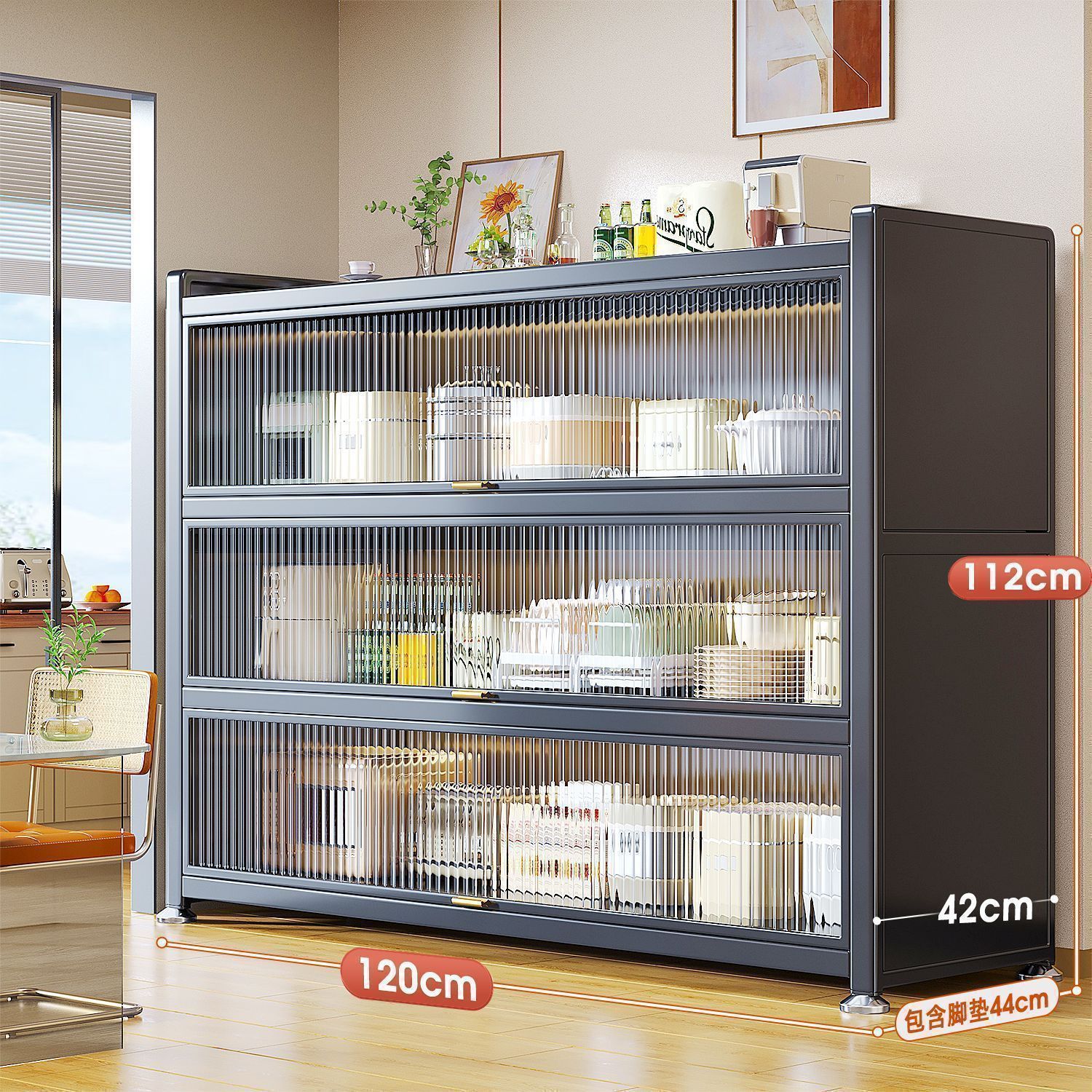 Fábrica directa gabinete de comedor gabinete de té gabinete de cocina rural gabinete de sala de estar gabinete de comedor tablero de roca barra de té