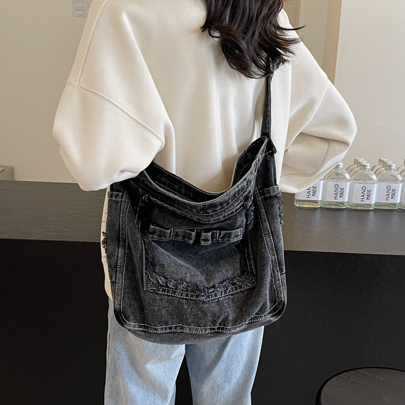 Venta al por mayor transfronteriza 2024 nuevos estudiantes universitarios en clase, bolso de viaje, bolso de hombro diagonal de gran capacidad de moda