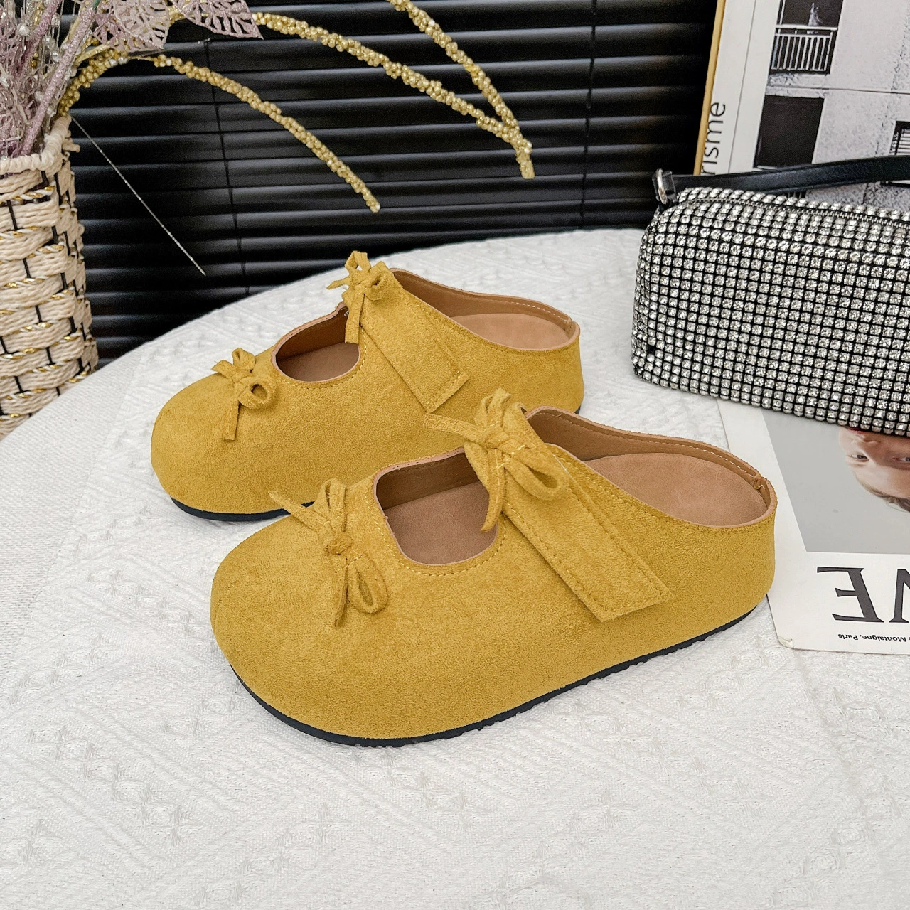 Весенние туфли 2025 модные повседневные женские туфли на плоской подошве с пряжкой, новые женские туфли с открытым носком