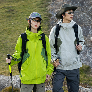 2025 New Couple Wear Trendy Brand Outdoor Mountaineering Clothing Sports Casual Breathable Waterproof Men's and Women's Jackets