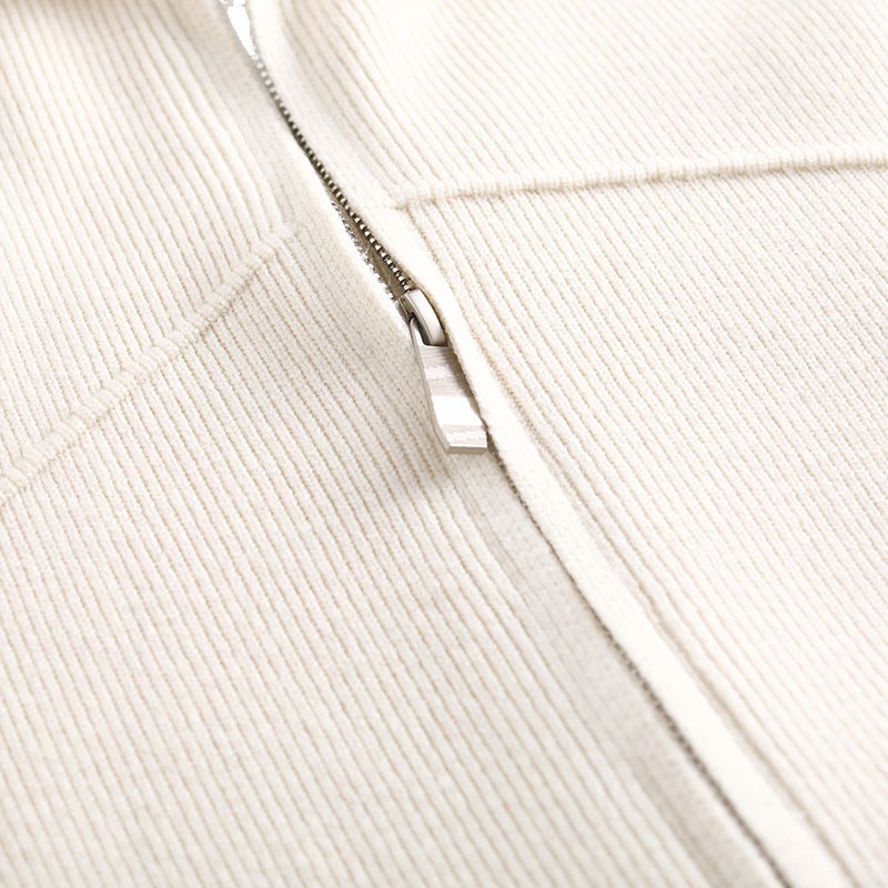 Comercio exterior ropa de hombre de color de solapa hombre camisa de manga larga camisa de punto de cremallera caliente chaqueta de moda