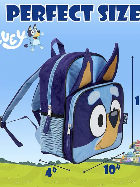 Cross-border new product: Bluey talking plush, Bluey dog backpack, Bingo dog school bag, backpack