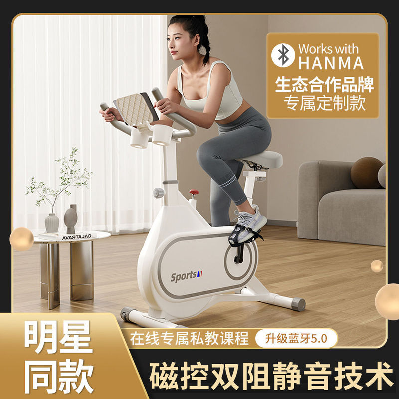动感单车家用磁控健身房室内减肥运动健身车静音脚踏锻炼器材|undefined