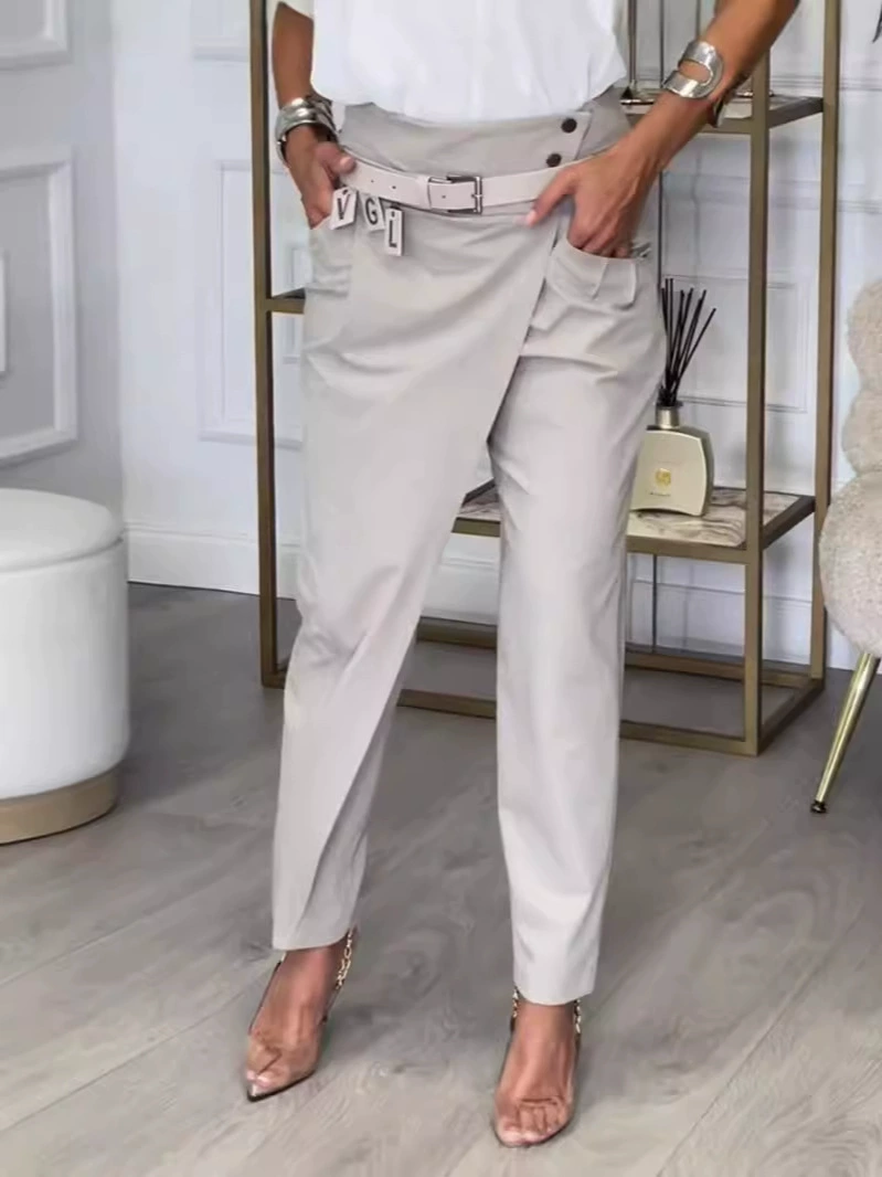 Осенние цветные брюки для отдыха и городского стиля, европейский slim‑fit повседневные брюки на каждый день