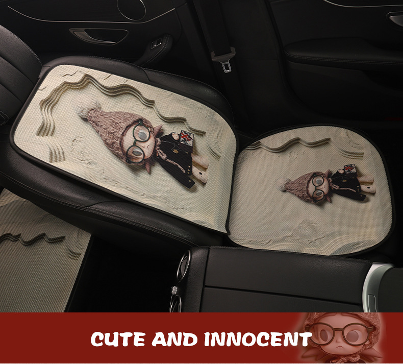 Car Seat Cushion for All Seasons, Cute Seat Cushion, Summer Car Cushion, Seat Cover Half-Pack, 2026 New Model Rear Seat Cover for Women