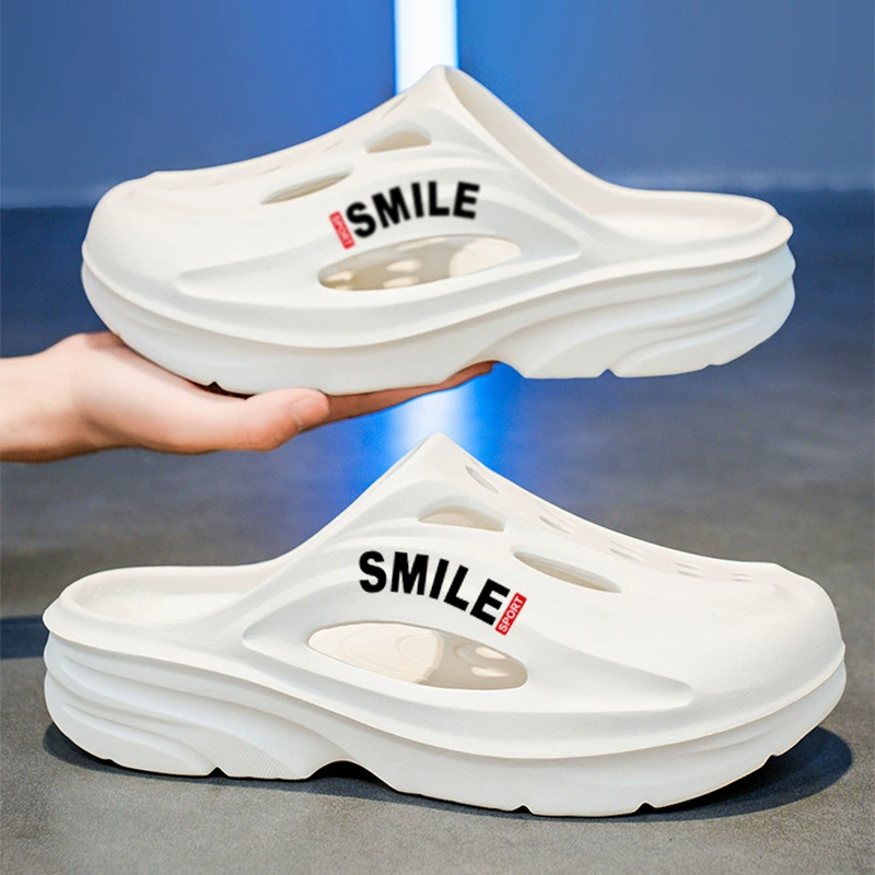 Мужские сандалии Croc, летняя новинка 2025 года, для дома и улицы, с ЭВА-подошвой и закрытым носком.