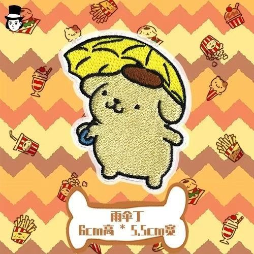 Autoadhesivo dibujos animados animales bordados sello de tela pegatinas de ropa bolsas decoración pegatinas de parche diy