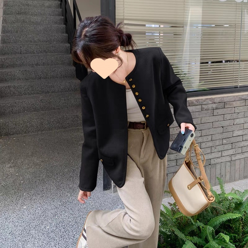 黄色小香风外套女春秋2025年新款高级感时髦洋气质感小众设计上衣|undefined