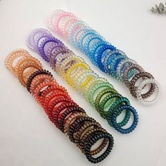 Pinxu クロスボーダー韓国 ins 透明電話コードヘアリング高品質カラーゴムバンドヘッドバンド電話リングヘッドバンド