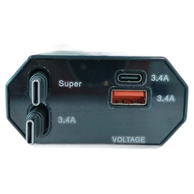 Digital Display Car Phone Charger Mobil şarj cihazları - cm8t-double-c-plastic-shell-standard-version