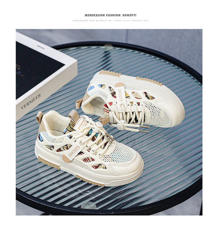 曼巴足迹 新款网面透气儿童运动单鞋中大童潮牌软底男孩板鞋