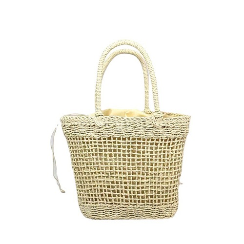  Handbag with Hollow Weaving for Women, Pastoral Style Shopping Bag, Beach and Sand Style, Trendy, Korean and Japanese INS Style