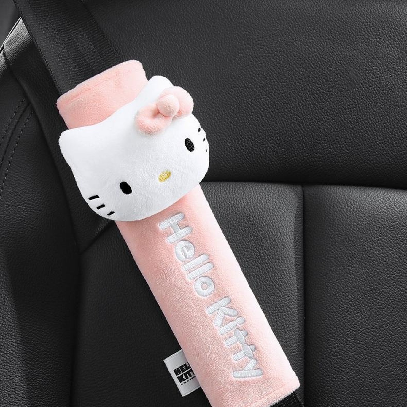 Hellokitty Car Seat Belt Protective Cover, High-End Cartoon Cute Cotton Velvet Shoulder Protector, Seat Belt Cover