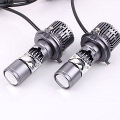 Newly imported automotive LED car lights S6 small lens headlights, high-power H4 dual-function motorcycle bulbs.