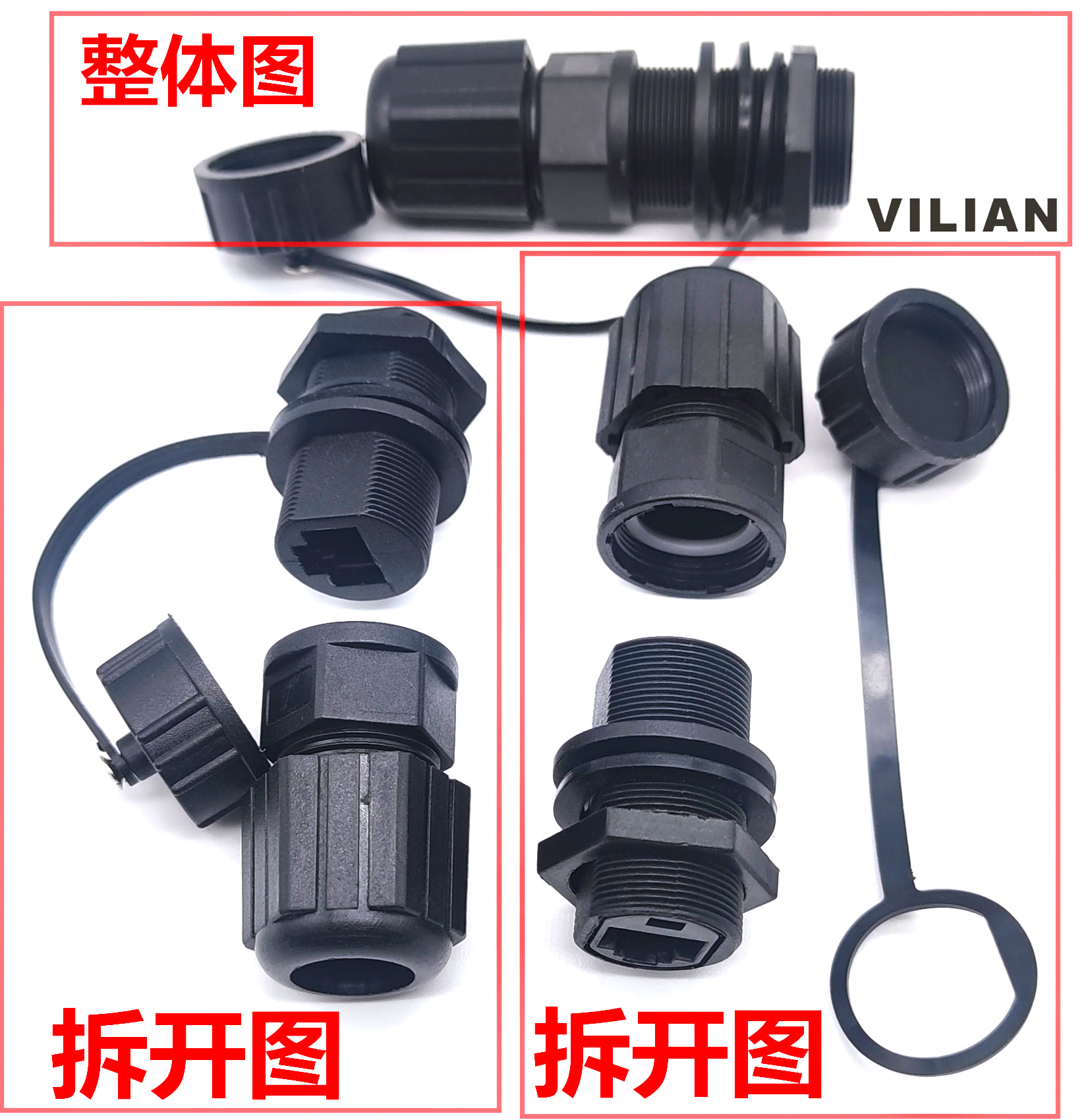 ϸ20YϵRJ45ֱ̫ͨͷʽˮĸ