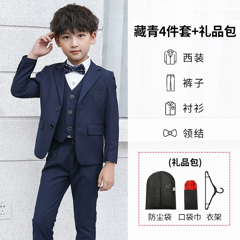 Детский классический костюм для мальчиков, платье для девочки с цветочным узором, пиджак, костюм для мальчика-флориста, для подростков