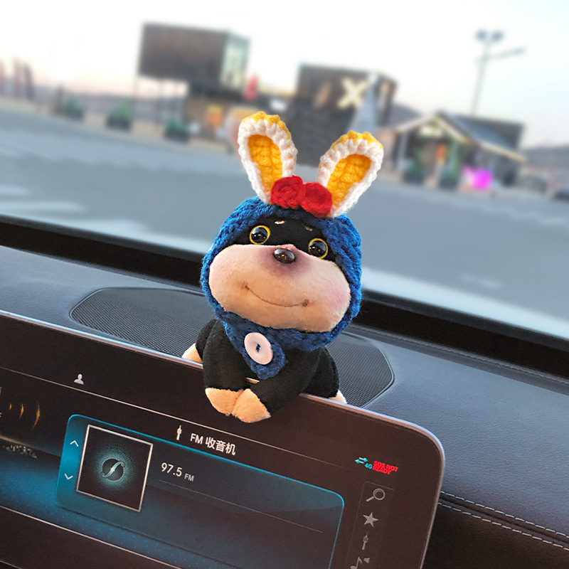 2025 nuevo estilo abeja perro decoración de coche consola central de coche pantalla muñeca de coche muñeca de coche muñeca