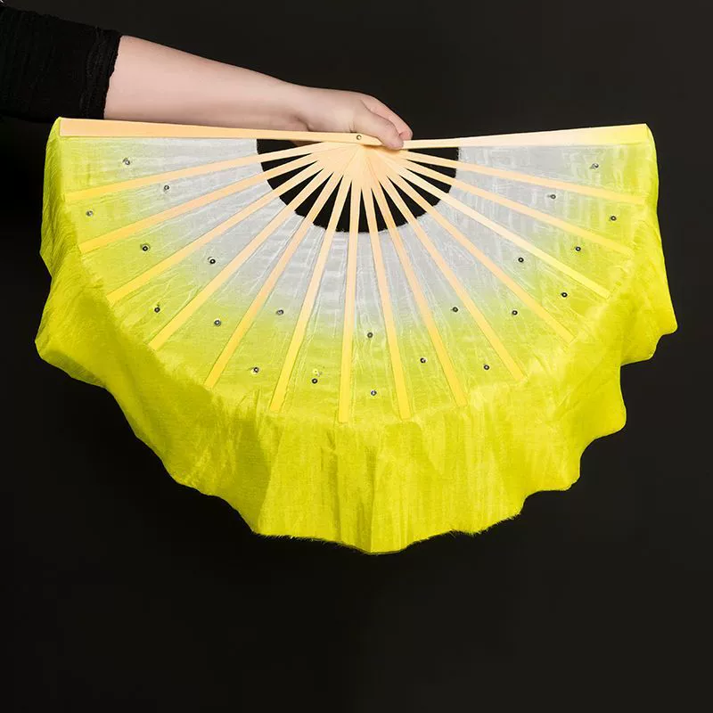 Dance fan simple silk dance fan double-sided children's Yangko 8 dance fan kindergarten primary school students performance.