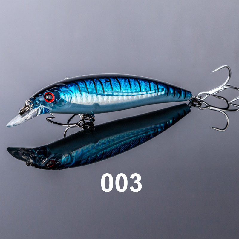 Sinking Minnow Lures Shallow Diving Minnow Baits Bass Trout Fresh Water Fishing Lure