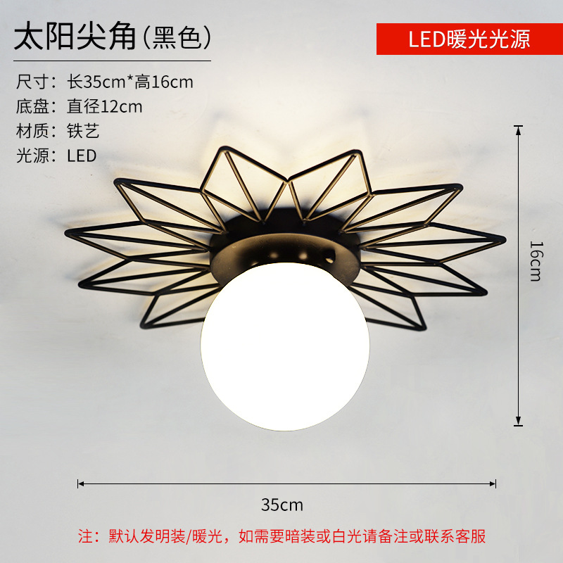 Luz de techo Luz del pasillo Luz Del Pasillo pasillo creativo Luz de Cristal balcón moderno minimalista Nórdico dormitorio lámparas