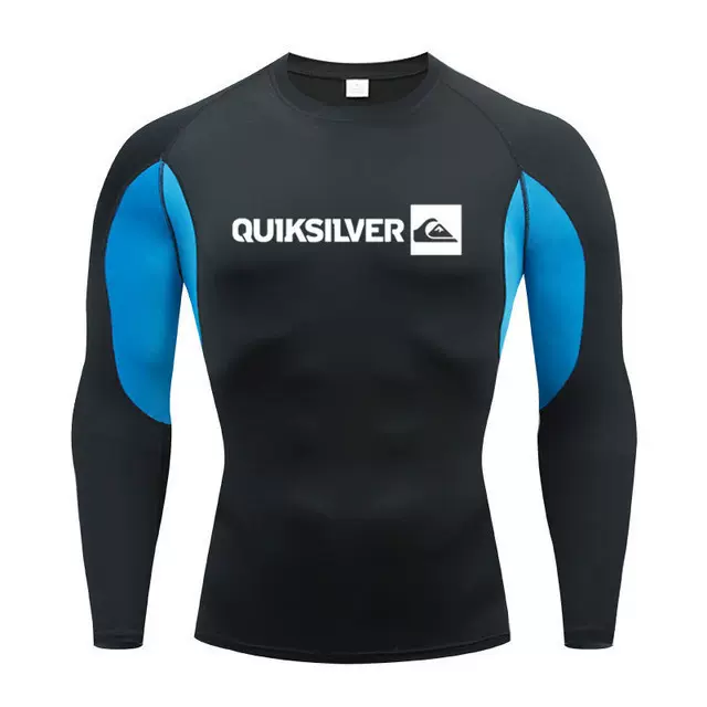 QUIKSILVER潜水服高领长袖泳衣冲浪服浮潜游泳漂流防晒速干水母服