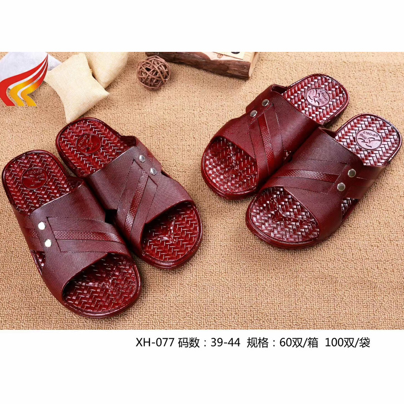 Summer New Oil Slippers for the Elderly, Flat-Heeled Men's Shoes, Street Stalls, Men's Grandpa All-In-One Sandals, Wholesale from Manufacturers 077
