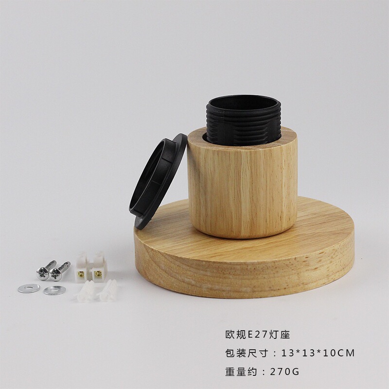 Replacement Ceiling Light Fixture for Living Room, E27 Screw Base Lampshade, Ceiling Light Wood Accessories, Dining Room Replacement Lamp Base