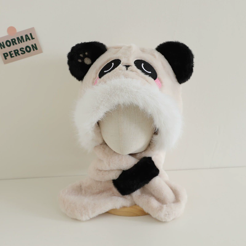 Children's hat, scarf, warm cute set, increased thickness